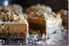 Pumpkin Cheesecake squares