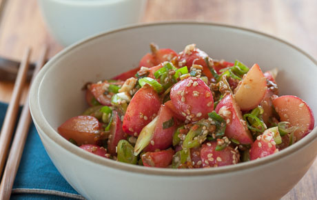 Pan-Seared Radishes with Miso