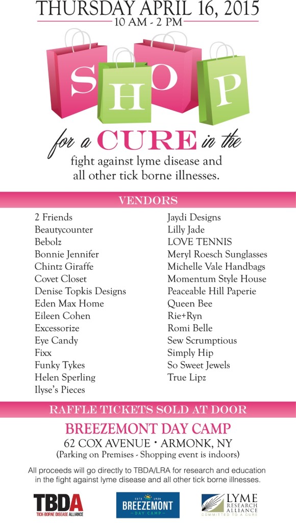 SHOP FOR A CURE IN THE FIGHT AGAINST LYME AND TICK-BORNE DISEASES