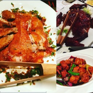 CAntonese Rosast Chicken, Classic Peking Duck and Chef Joe's Dragon Chicken