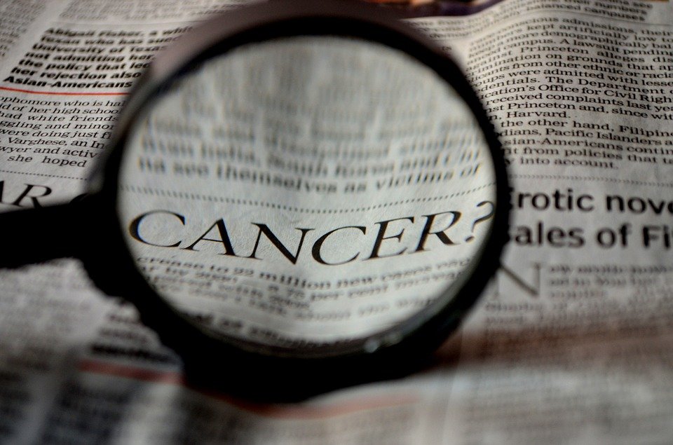 Cancer, Newspaper, Word, Magnifier, Magnifying Glass