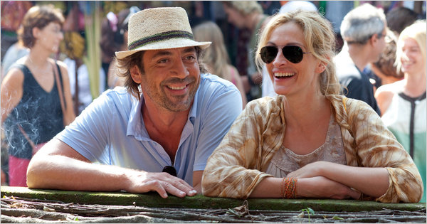 Julia Roberts and Javier Bardem in 'Eat Pray Love' - The New York Times