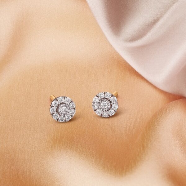 Glorious Diamond Stud Earrings | Tanishq