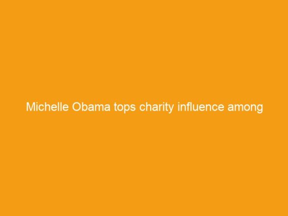 Michelle Obama tops charity influence among Americans