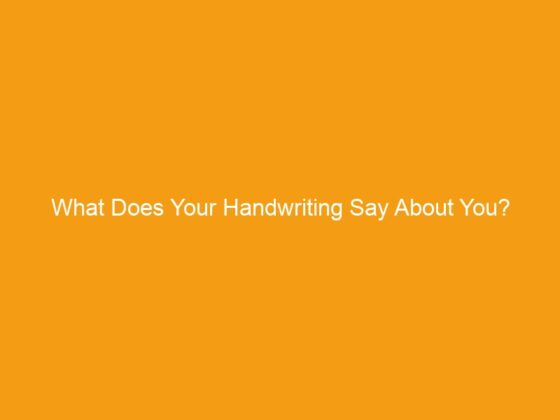 What Does Your Handwriting Say About You?