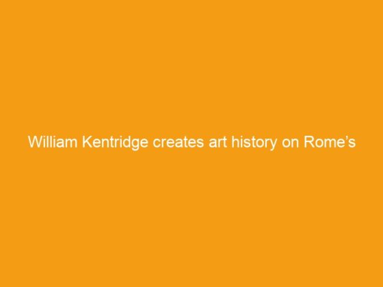 William Kentridge creates art history on Rome’s Tiber River!