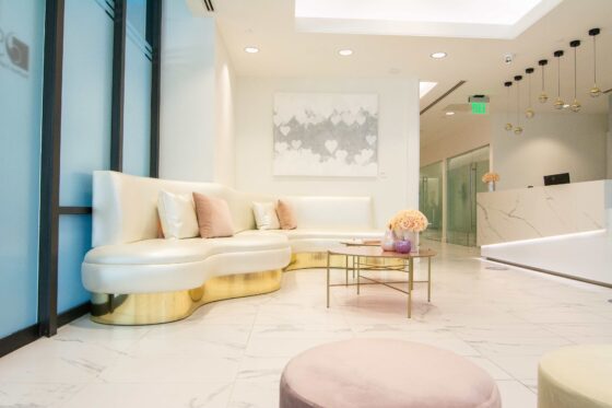 Inside Dr. Mark Surreys gorgeous Beverly Hills fertility clinic. 