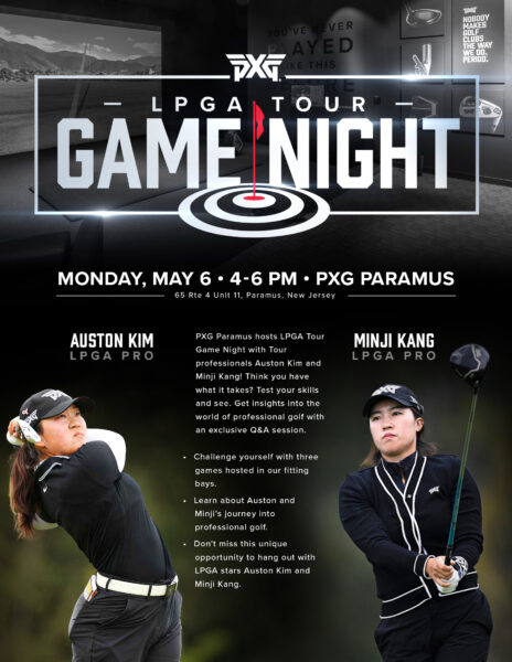 Join LPGA Pros Auston Kim and Minji Kang for an Exclusive Game Night at PXG Paramus