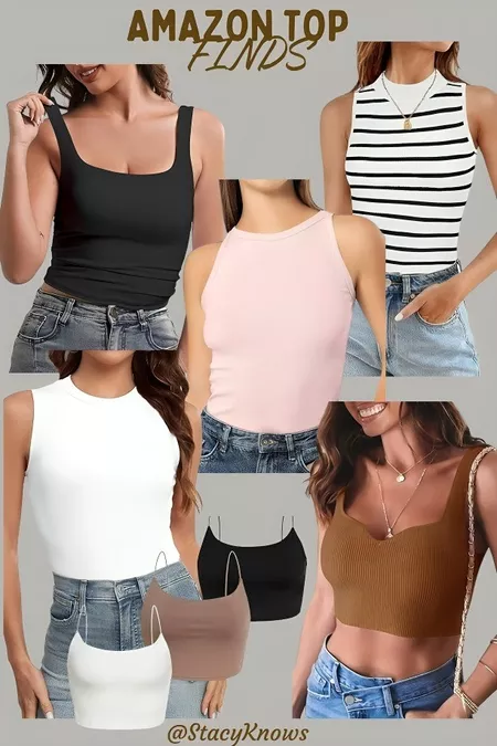 Beat the heat with these Amazon tank top finds! Looking for comfy basics or trendy statement pieces? Look no further! From layering essentials to cute summer vibes, there's a perfect tank for everyone. #amazonfinds #tanktopseason #summervibes #musthave #affordablefashion #linkinbio #LTKGiftGuide #LTKsalealert#LTKsalealert#LTKfindsunder100