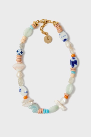 Blue Multi Lupe Necklace