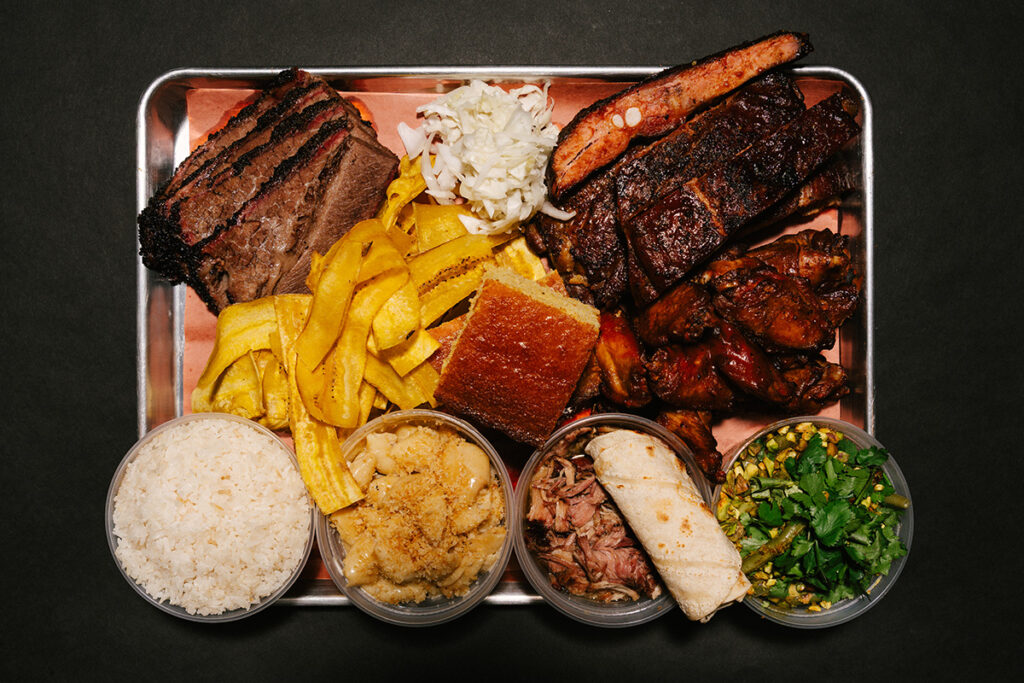 Smoked meats, sides, and everything you came for—this is not a “just get a salad” situation.