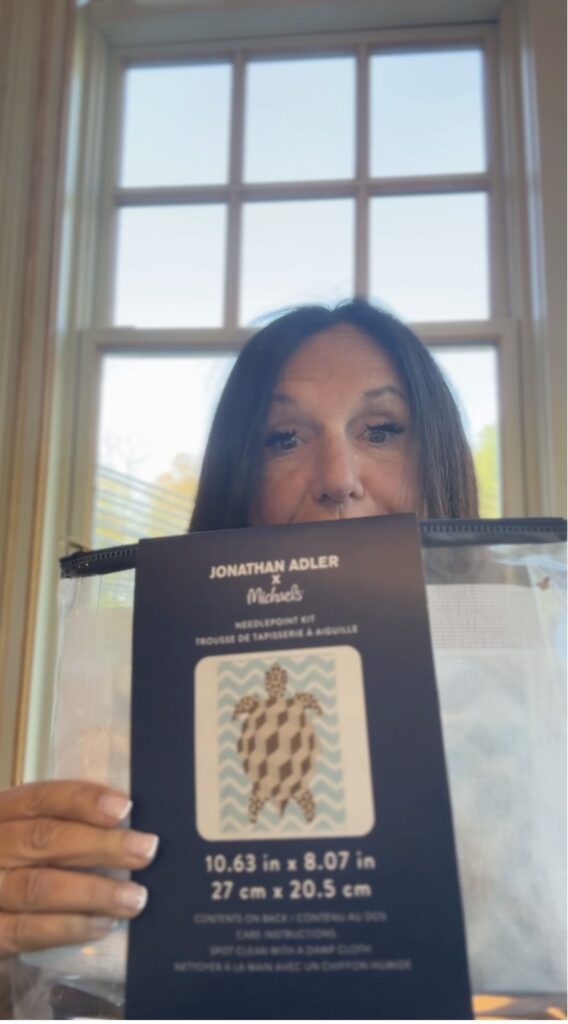 Jonathan Adler needlepoint