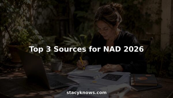 Woman reviewing NAD 2026 wellness reports at home