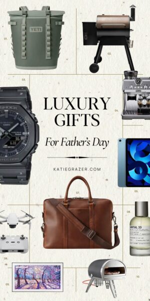 Curated Father's Day gift guide 2026 — elevated gifts for dads in Westchester and the Hamptons including swim trunks, experiences, and splurge-worthy picks
