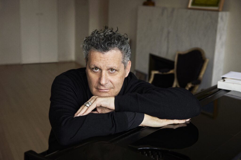 Isaac Mizrahi performing live with his jazz band during a Pride Month concert at Caramoor in Katonah, New York.