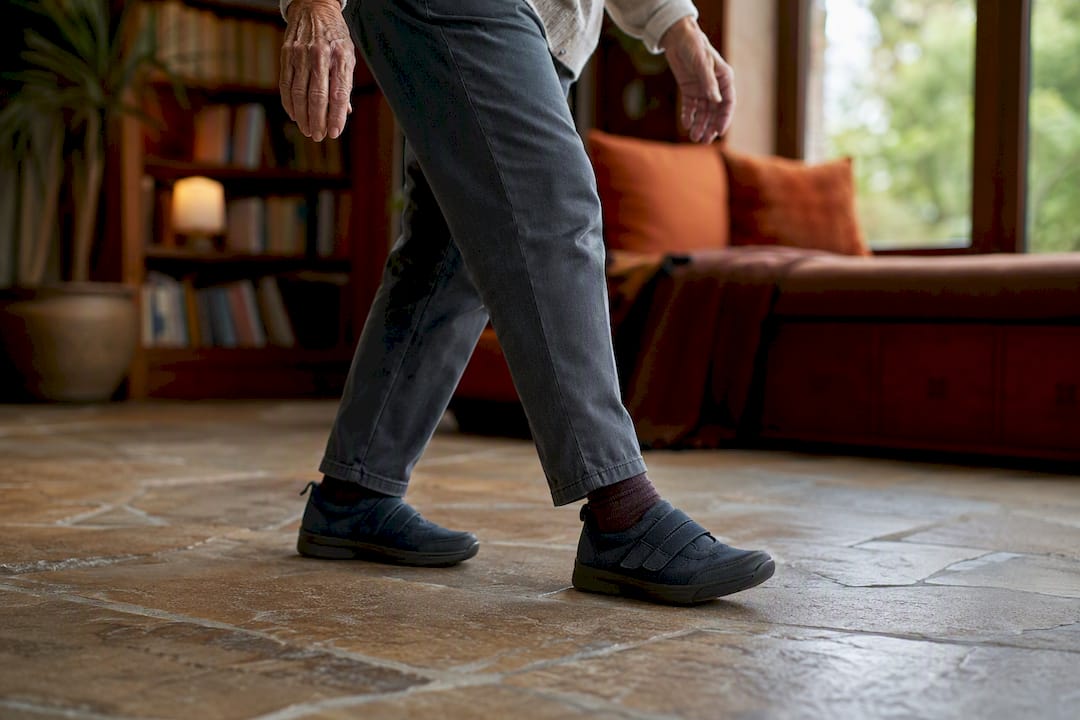 Hands and feet practicing balance exercise