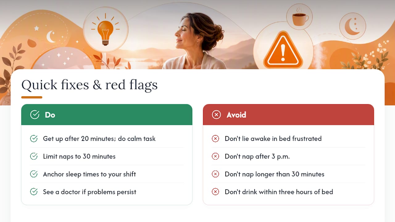 When the Checklist Isn't Working: Quick Fixes and Red Flags — overview diagram
