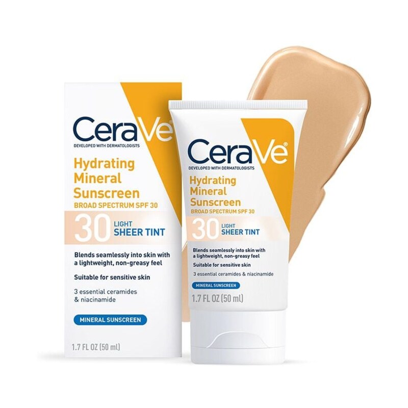CeraVe Hydrating Mineral Sunscreen SPF 30 with Sheer Tint