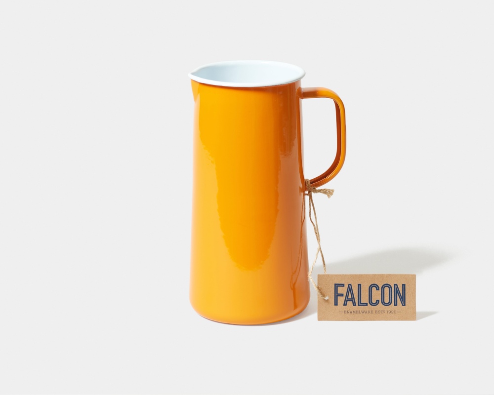 Falcon Enamelware tangerine 3-pint jug