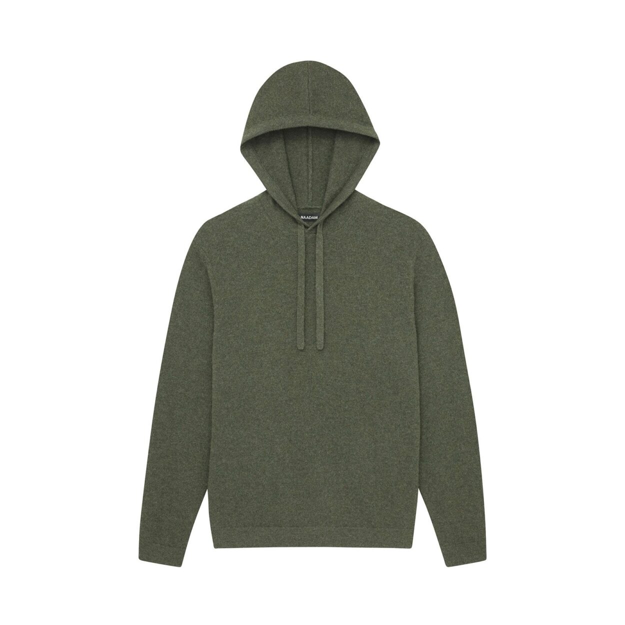 NAADAM Signature Cashmere Hoodie in olive