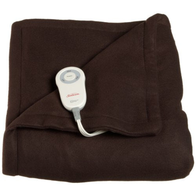Sunbeam Fleece Heated Throw Blanket
